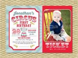 1st Birthday Carnival Invitations Circus First Birthday Invitation Circus Birthday Invite