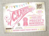 1st Birthday Carnival Invitations Items Similar to Kids Birthday Party Carnival Birthday