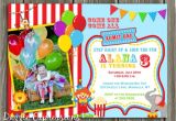 1st Birthday Carnival themed Invitations Circus 1st Birthday Invitations Best Party Ideas