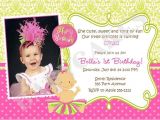 1st Birthday Invitation Card Matter First Birthday Invitation Wording and 1st Birthday
