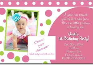 1st Birthday Invitation Cards Models 1st Birthday Invitation Card Design Blank for Girls