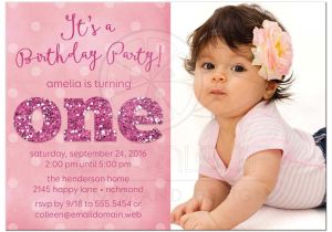 1st Birthday Invitation Cards Models ist Birthday Party Invitations Sparkle E