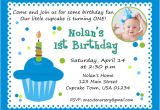 1st Birthday Invitation Example First Birthday Invitation Wording – Bagvania Free