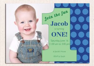 1st Birthday Invitations Boy Templates Free 16 Best First Birthday Invites – Printable Sample
