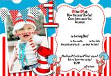 1st Birthday Invitations Templates with Photo Free Dr Seuss 1st Birthday Invitation Template