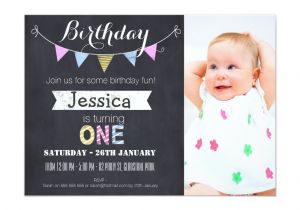 1st Birthday Invitations Templates with Photo Free Free First Birthday Invitations Girl