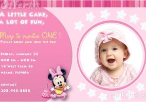 1st Year Birthday Invitation Card Template 1st Birthday Invitations Girl Template Btk028vi Babies