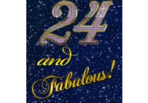 24th Birthday Invitations 24th Birthday Party Invitation Greeting Card