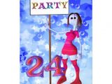 24th Birthday Invitations 24th Birthday Party Sign Board Invitation 5" X 7