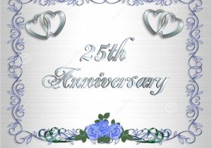 25th Wedding Anniversary Invitation Cards Free Download Wedding Anniversary Invitation Template Free