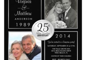 25th Wedding Anniversary Surprise Party Invitations 25th Silver Wedding Anniversary Surprise Party 5 25