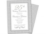 25th Wedding Anniversary Surprise Party Invitations 25th Wedding Anniversary Invitation Surprise Anniversary
