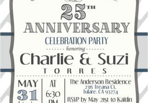 25th Wedding Anniversary Surprise Party Invitations Anniversary Invitation Surprise 25th