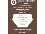2nd Baby Boy Shower Invitations Diaper Second Baby Boy Shower Invitation