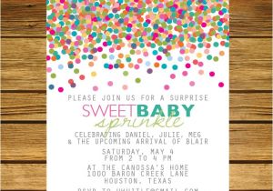 2nd Baby Boy Shower Invitations Sprinkle Second Baby Shower Invitation Pink by