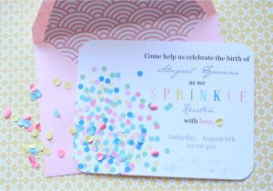2nd Baby Girl Shower Invitations Sprinkles Baby Shower House Of Jade Interiors Blog