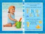 2nd Birthday Invitation for Boy Colorful Fish Birthday Invitations Seahorse Starfish