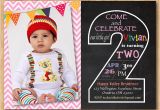 2nd Birthday Invitation for Boy Second Birthday Invitation Chalkboard 2nd Birthday Invite