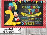 2nd Birthday Invitation Wording Mickey Mouse 31 Mickey Mouse Invitation Templates Free Sample