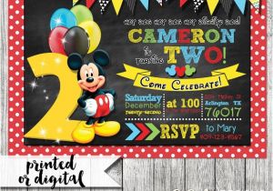 2nd Birthday Invitation Wording Mickey Mouse 31 Mickey Mouse Invitation Templates Free Sample