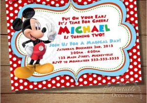 2nd Birthday Invitation Wording Mickey Mouse Items Similar to Huge Selection Mickey Mouse Invitation