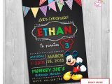 2nd Birthday Invitation Wording Mickey Mouse Mickey Mouse Clubhouse Invitations Printable Personalized