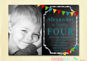3 Year Old Boy Birthday Party Invitations Boys Chalkboard Birthday Invitation 1 2 3 4 5 100 Year