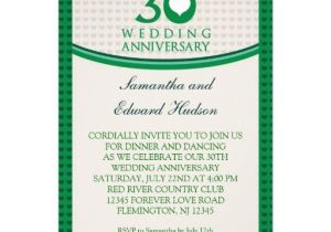 30 Wedding Anniversary Invitations 30th Heart Wedding Anniversary Invitation 13 Cm X 18 Cm