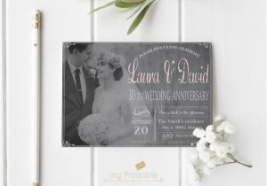 30 Wedding Anniversary Invitations 30th Wedding Anniversary Invitation Digital Printable Invite