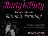 30th Birthday Invitation Templates Free Download Thirty and Flirty Adult Birthday Invitation Adult Birthday
