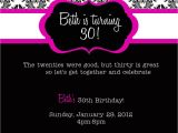 30th Birthday Invitations Templates Free 30th Birthday Invitations Printable 30th Pinterest