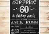 30th Birthday Party Invitations for Him 60th Birthday Surprise Party Invitations by Diypartyinvitation