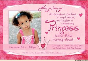 3rd Birthday Invitation Quotes Pink Polka Dot Princess Invitation Birthday Royal