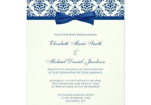 3×5 Graduation Party Invitations Navy Blue Wedding Invitations Announcements Zazzle Co Uk