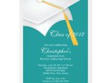 3×5 Graduation Party Invitations White Grad Cap Graduation Party Invitation Zazzle Com