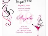 40th Birthday Cocktail Party Invitations Modern Cocktail 40th Birthday Party Fuschia 5 25×5 25