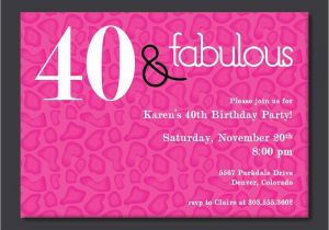 40th Birthday Invitation Ideas 40th Birthday Invitations Birthday Party Invitations