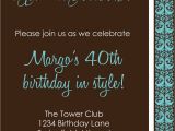 40th Birthday Invitation Templates Free Download 9 Best Images Of Men 40th Birthday Invitations Printable
