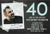 40th Birthday Invitation Wording for Man 40th Birthday Invitations for A Man