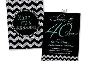 40th Birthday Invitations Female 40th Birthday Invitation for Women Cheers to 40 Years
