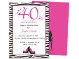 40th Birthday Invitations Free Templates Invitation Templates 40th Birthday Party Http