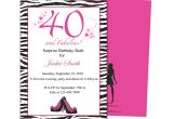 40th Birthday Invitations with Photo Invitation Templates 40th Birthday Party