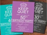40th Birthday Invite Language Adult Surprise 50th Birthday Party Invitation Men Women