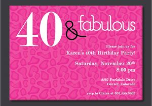 40th Birthday Invite Wording for Her 40th Birthday Invitations Ideas Amazing Invitations Cards