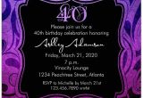 40th Birthday Invite Wording for Her Brilliant Emblem 40th Birthday Party Invitations Paperstyle
