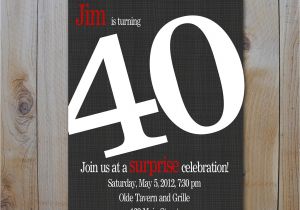 40th Birthday Party Invitations for Men 9 Best Images Of Men 40th Birthday Invitations Printable