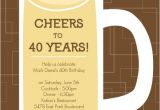 40th Birthday Party Invitations for Men Invitations for 40th Birthday Quotes Quotesgram