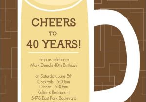 40th Birthday Party Invitations for Men Invitations for 40th Birthday Quotes Quotesgram