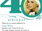 40th Birthday Party Invitations Online 40th Birthday Invitation Wording Bagvania Free Printable