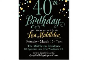 40th Birthday Party Invitations Templates Free 25 40th Birthday Invitation Templates – Free Sample